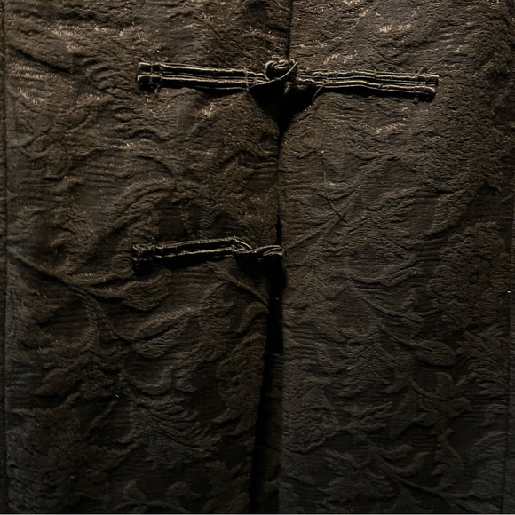 Black Jacquard Button Up Dress - Picture 5 of 5